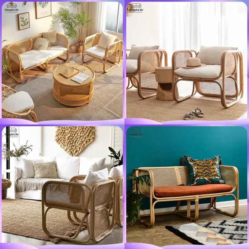 Outdoor Furniture Japanese Style - Japanese Style Rattan Outdoor Sofa Set