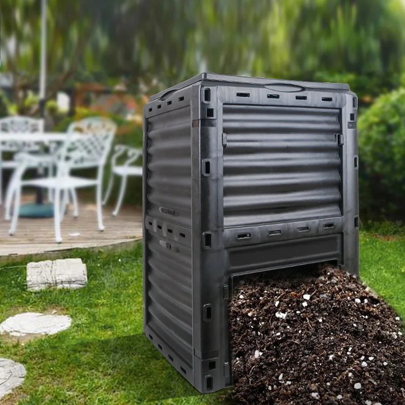 Garden Storage Box - Garden Compost Bin Outdoor Compost Box