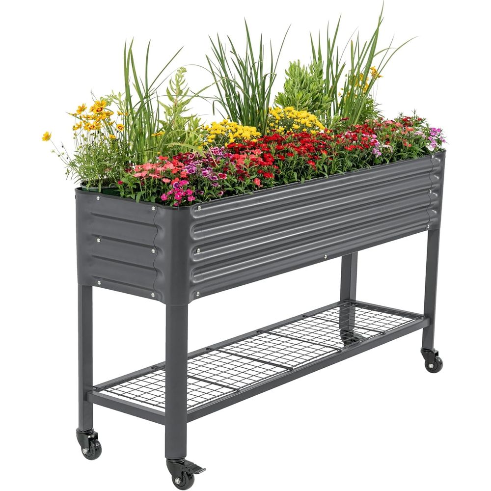 Garden Storage Box - Elevated Slim Garden Bed, 1.5' x