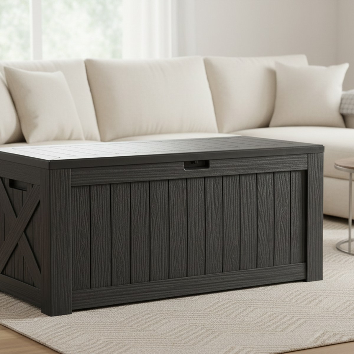 Garden Storage Box - Large 120 Gallon Outdoor Deck Box