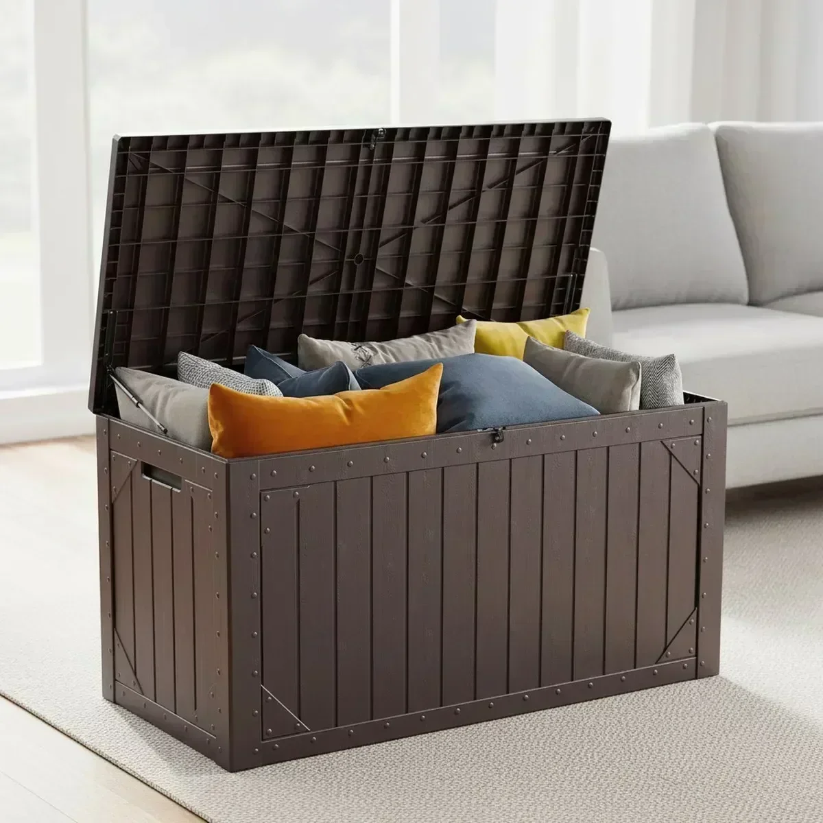 Garden Storage Box - Large Waterproof Patio Storage Deck Box