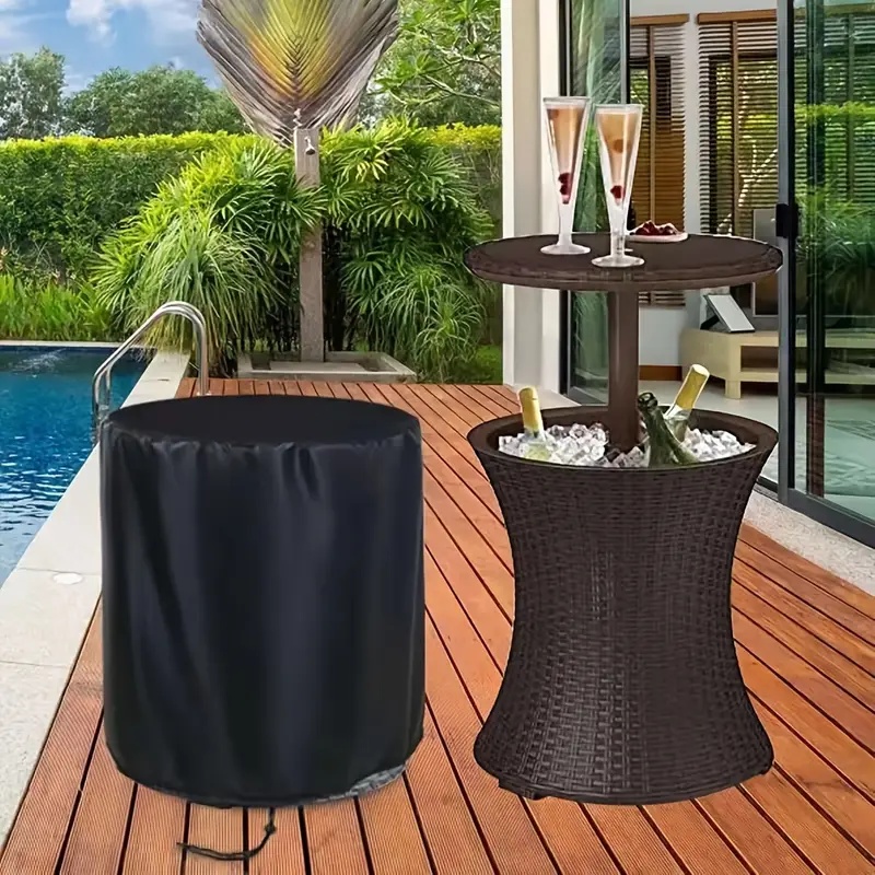 Outdoor Furniture Patio - Outdoor Woven Table Cover，Patio Table Cover,