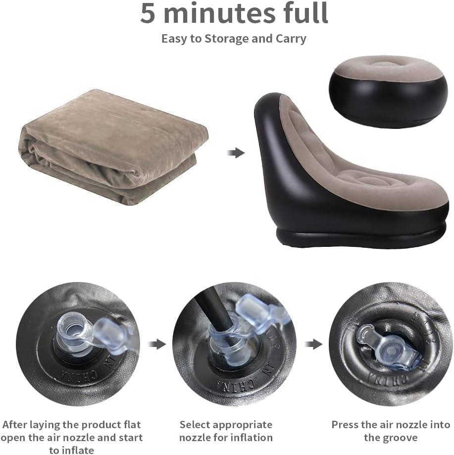2Pcs Lazy Sofa Inflatable Chai - Outdoor Furniture Design ulasan dan harga