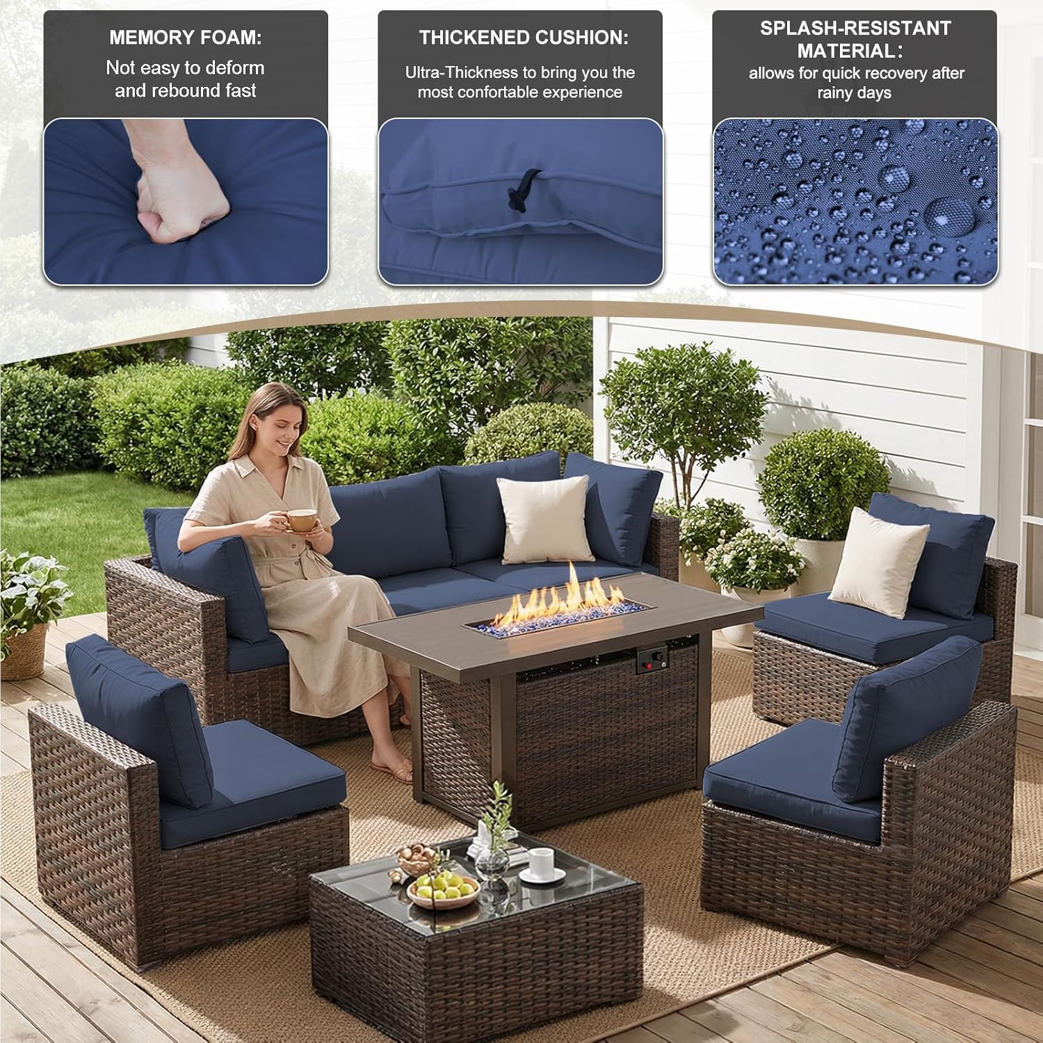 8 Pieces Patio Furniture Sets  - Outdoor Furniture Ideas ulasan dan harga