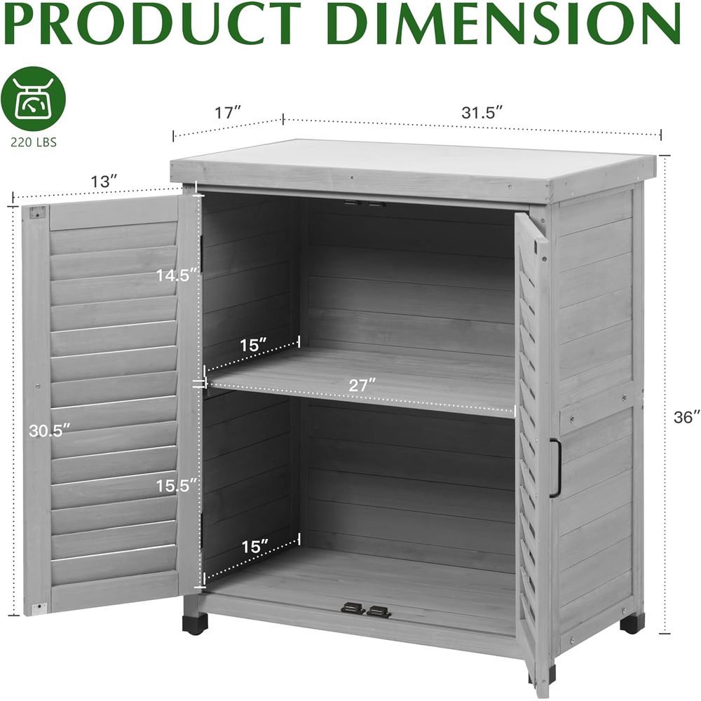 Outdoor Storage Cabinet & Pott - Garden Bench Metal ulasan dan harga