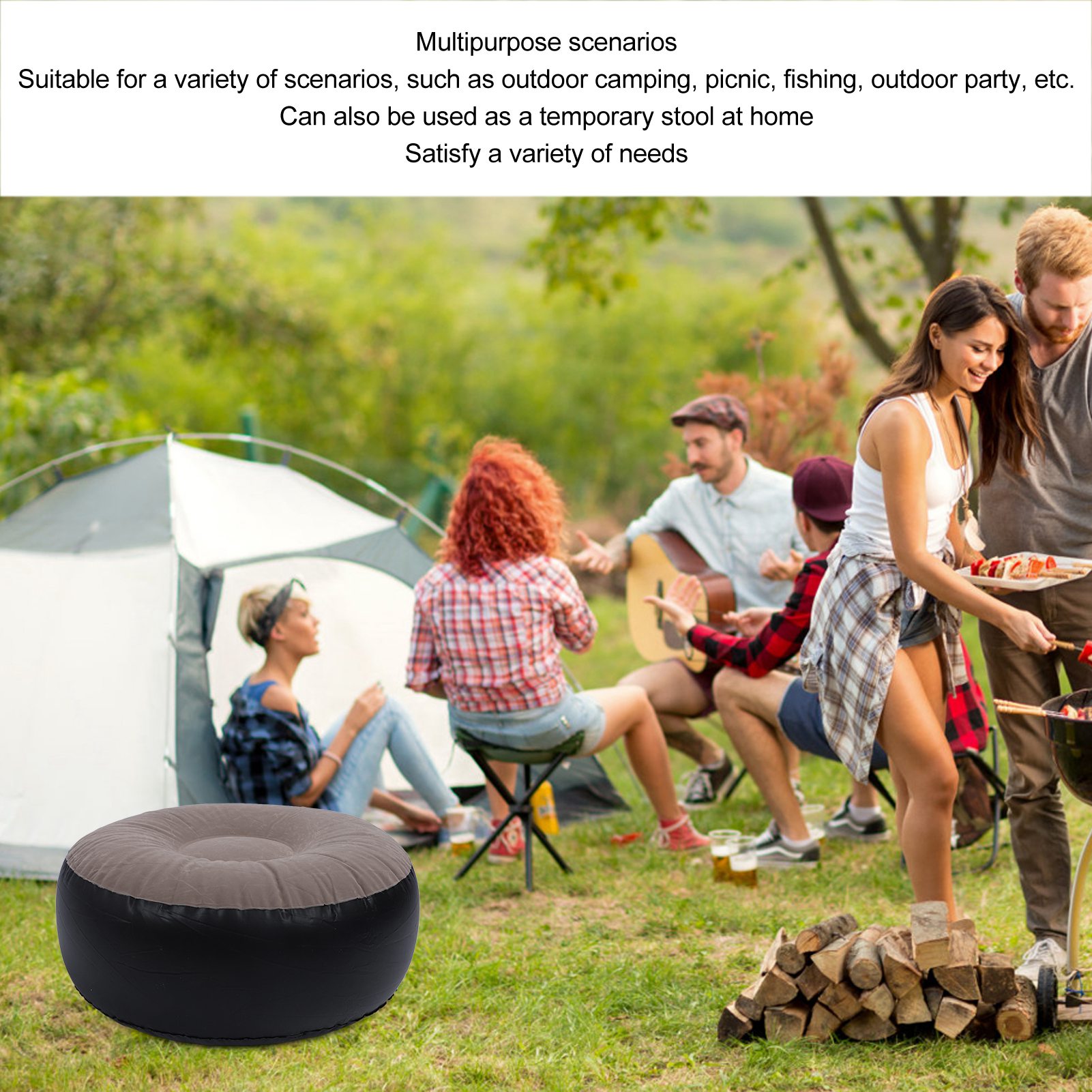 Inflatable Flocking Stool Mult - Outdoor Furniture Design ulasan dan harga