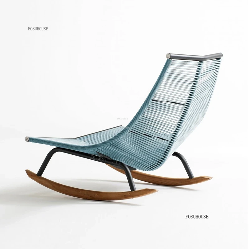✿。Balcony Rocking Chair Rattan - Outdoor Furniture Japanese Style ulasan dan harga
