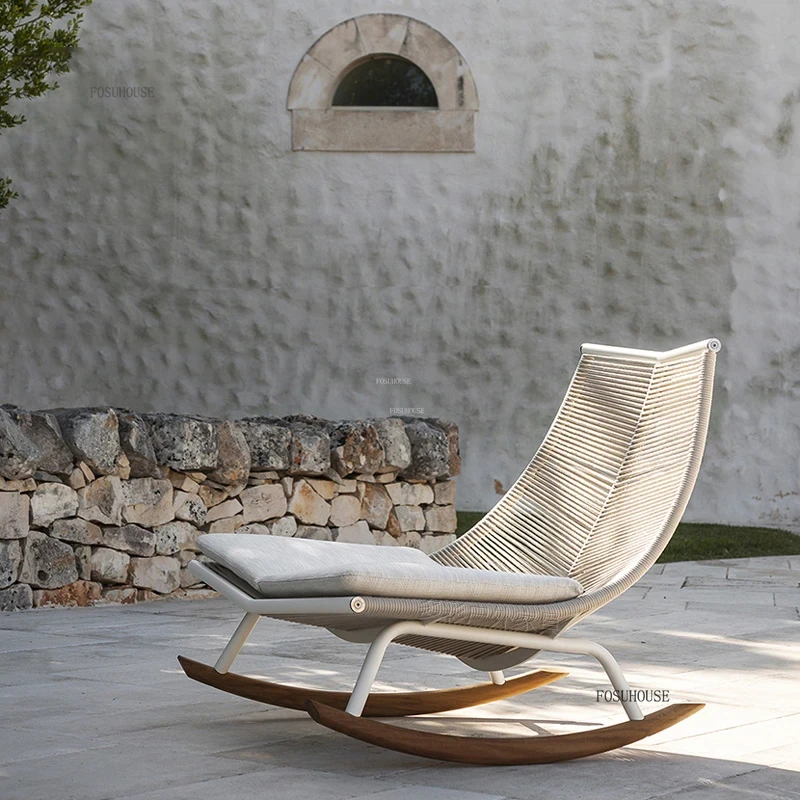 ✿。Balcony Rocking Chair Rattan - Outdoor Furniture Japanese Style ulasan dan harga