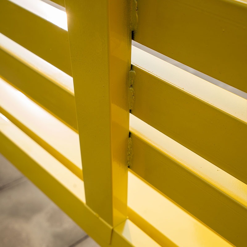 Colorful Modern Outdoor Metal  - Garden Bench Metal ulasan dan harga