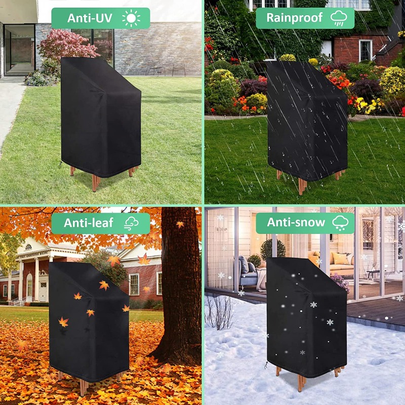 1/2/PCS Stacked Chair Dust Cov - Outdoor Furniture Patio ulasan dan harga