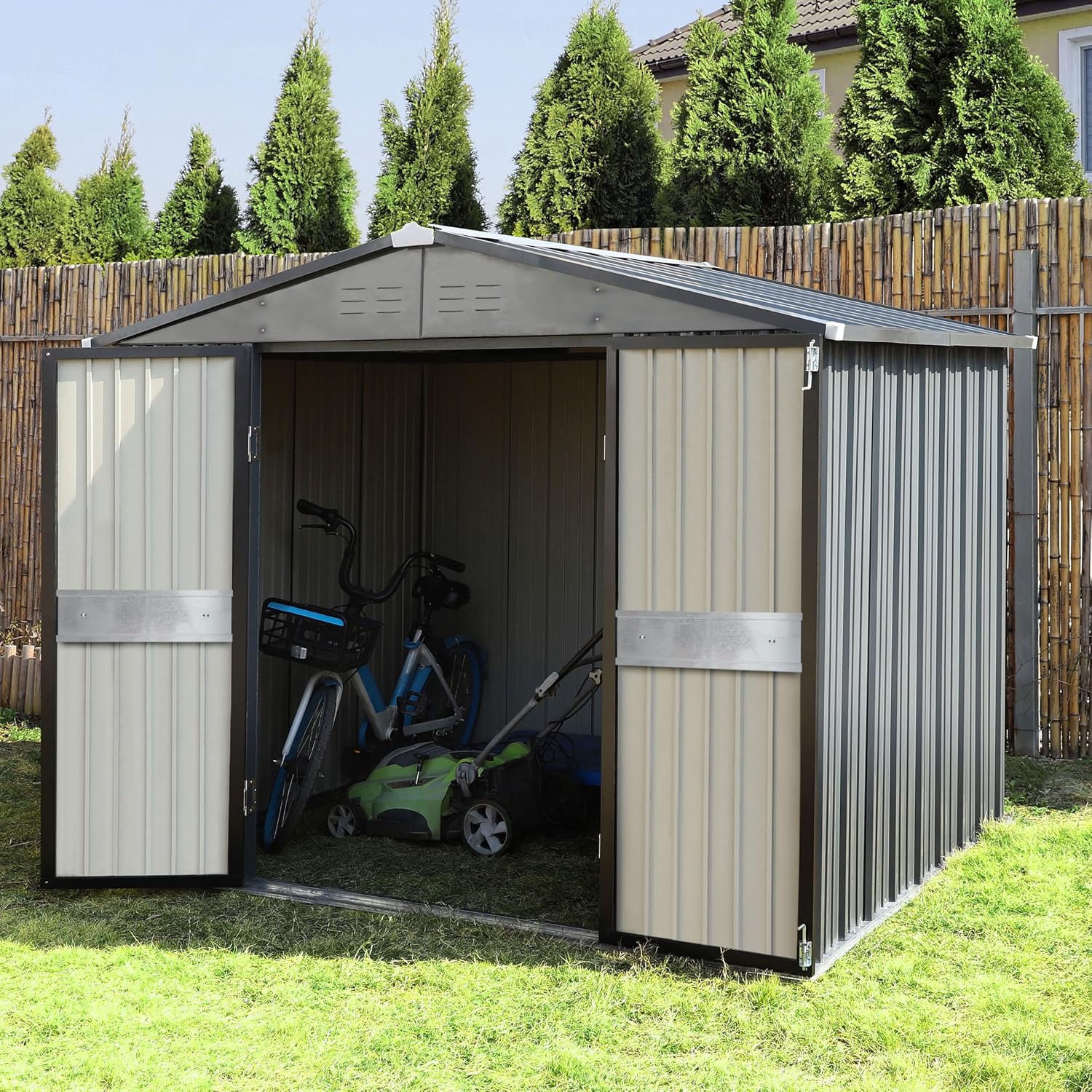 10' x 10' Outdoor Storage Shed - Outdoor Furniture Patio ulasan dan harga