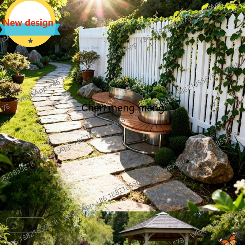 D80 Stainless Steel Flower Box - Garden Bench Metal ulasan dan harga