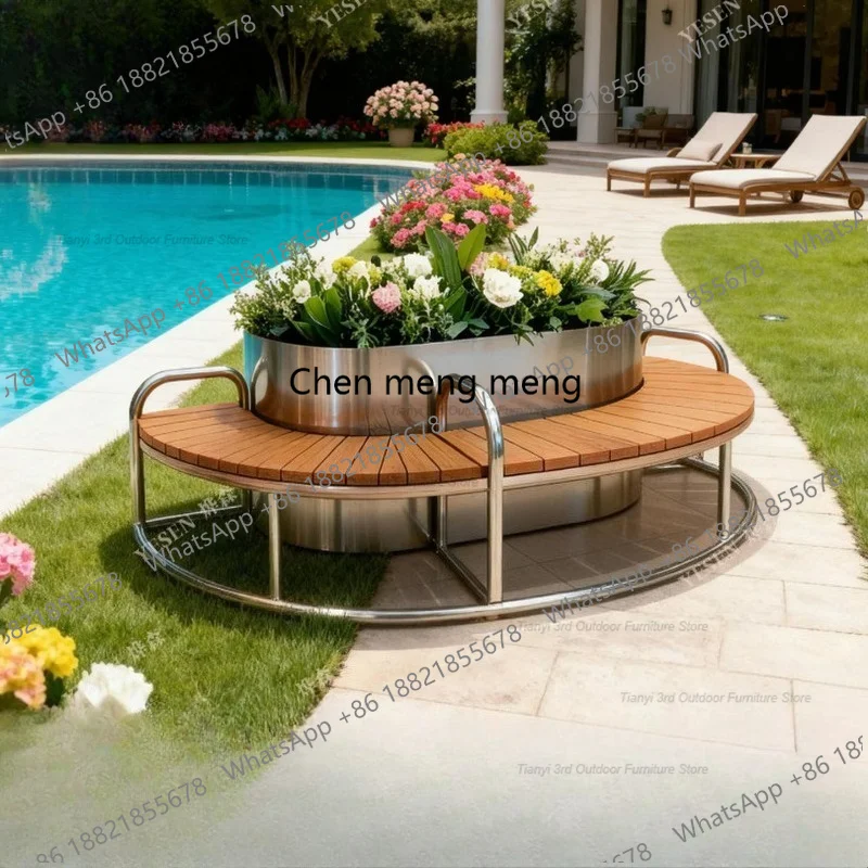 D80 Stainless Steel Flower Box - Garden Bench Metal ulasan dan harga