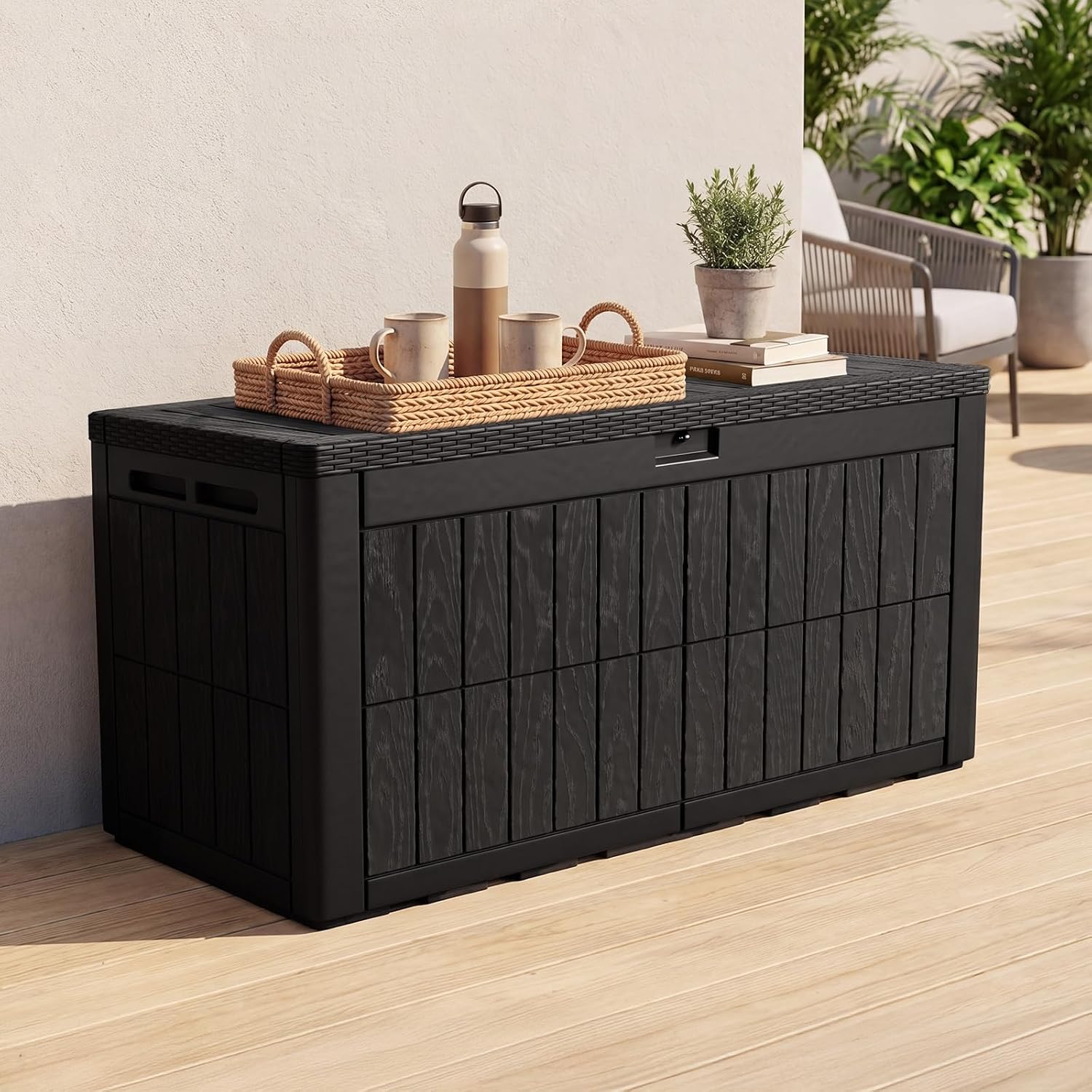 120 Gallon Large Outdoor Stora - Garden Storage Box ulasan dan harga