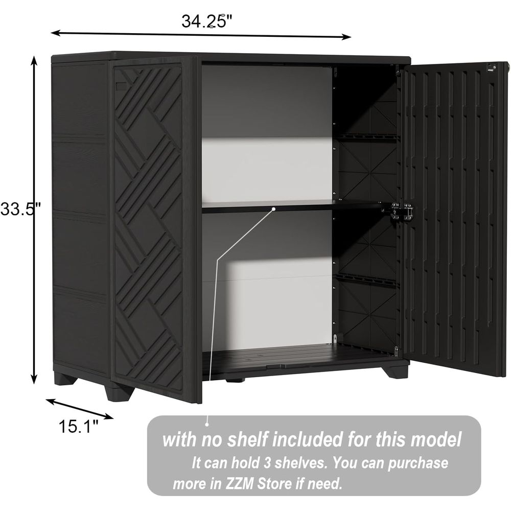 Indoor/Outdoor Storage Cabinet - Garden Storage Box ulasan dan harga