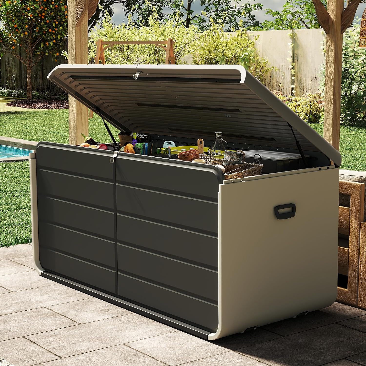 Indoor Outdoor Storage Box 200 - Garden Storage Box ulasan dan harga