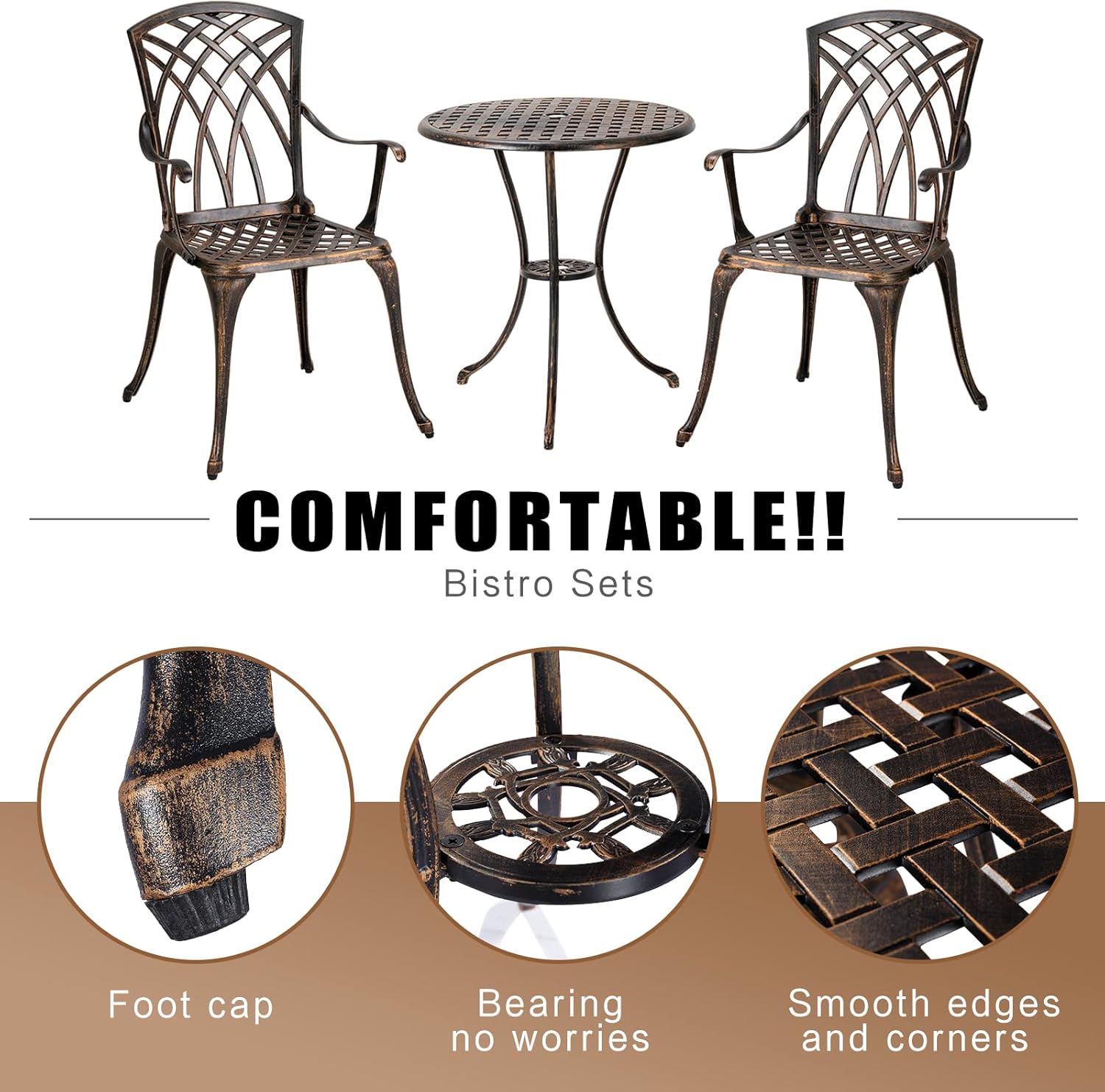 Bronze rust-resistant cast alu - Outdoor Furniture Patio ulasan dan harga
