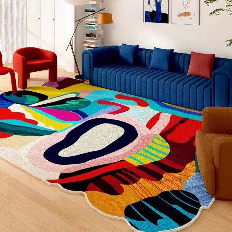 Living Room Carpet Art Irregul - Outdoor Furniture For Cafe ulasan dan harga