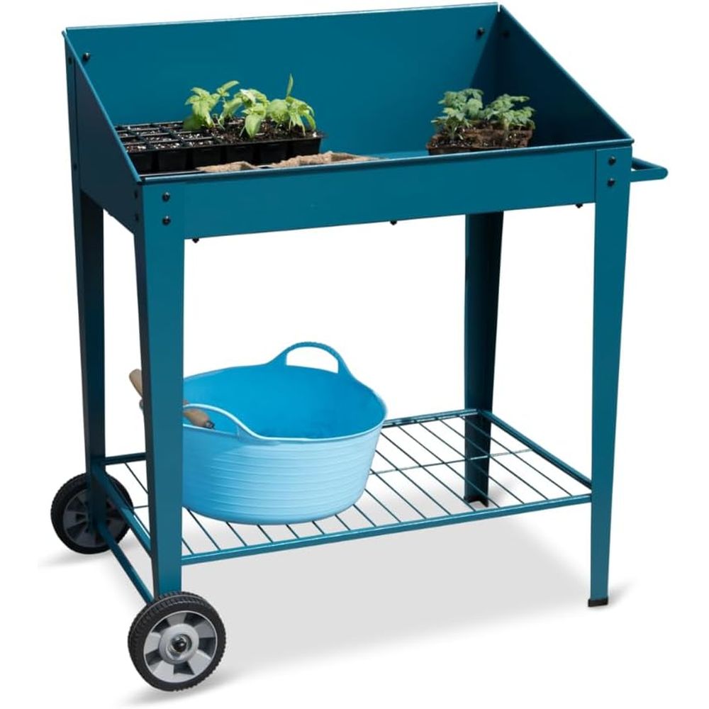 Demeter Metal Potting Bench wi - Garden Bench Metal ulasan dan harga
