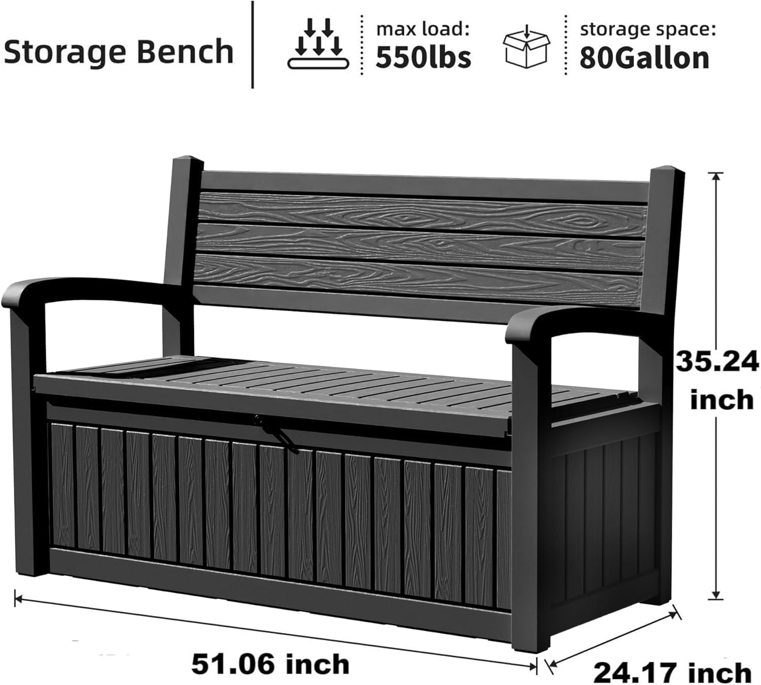 Indoor Outdoor Storage Box 80  - Garden Storage Box ulasan dan harga