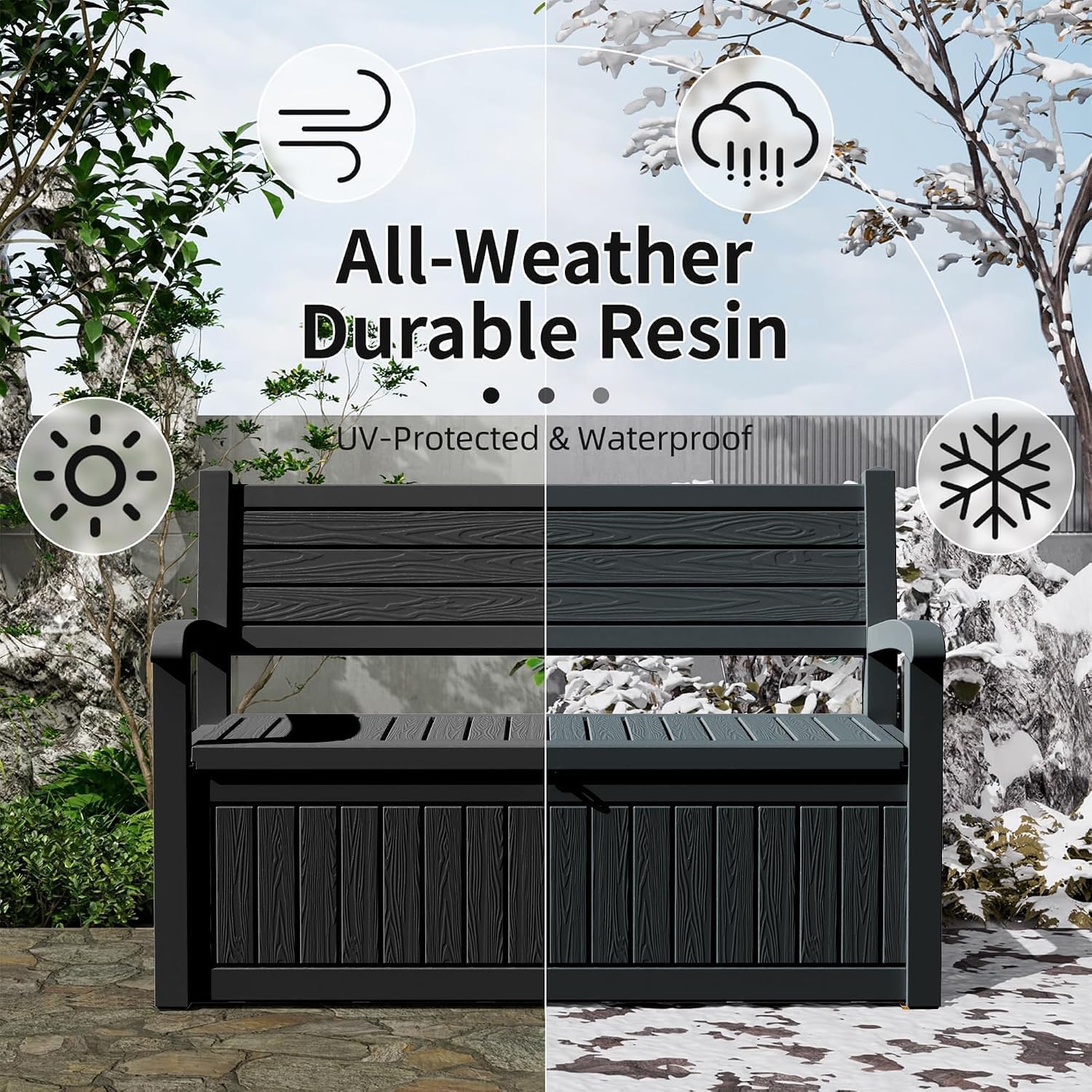 Indoor Outdoor Storage Box 80  - Garden Storage Box ulasan dan harga