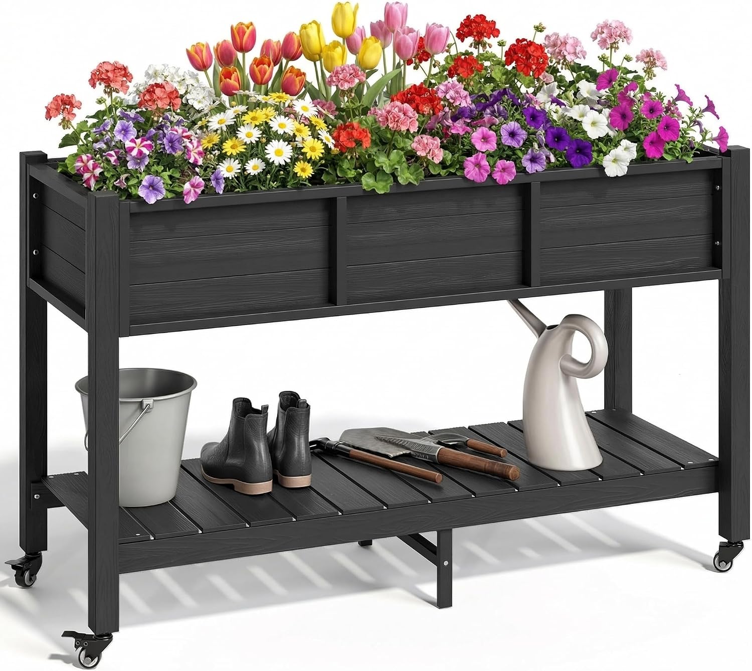 Elevated Raised Garden Bed Wit - Garden Storage Box ulasan dan harga