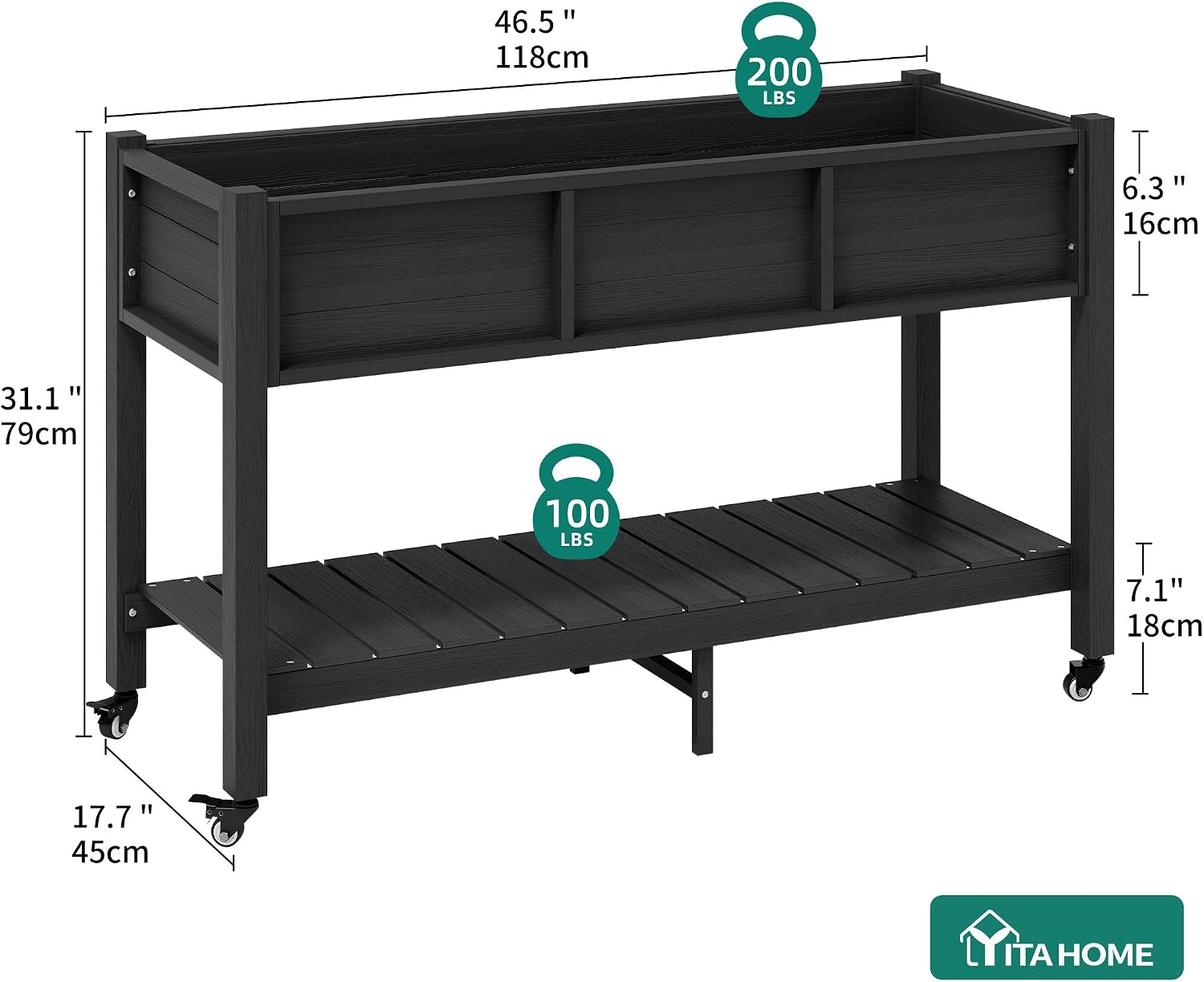Elevated Raised Garden Bed Wit - Garden Storage Box ulasan dan harga