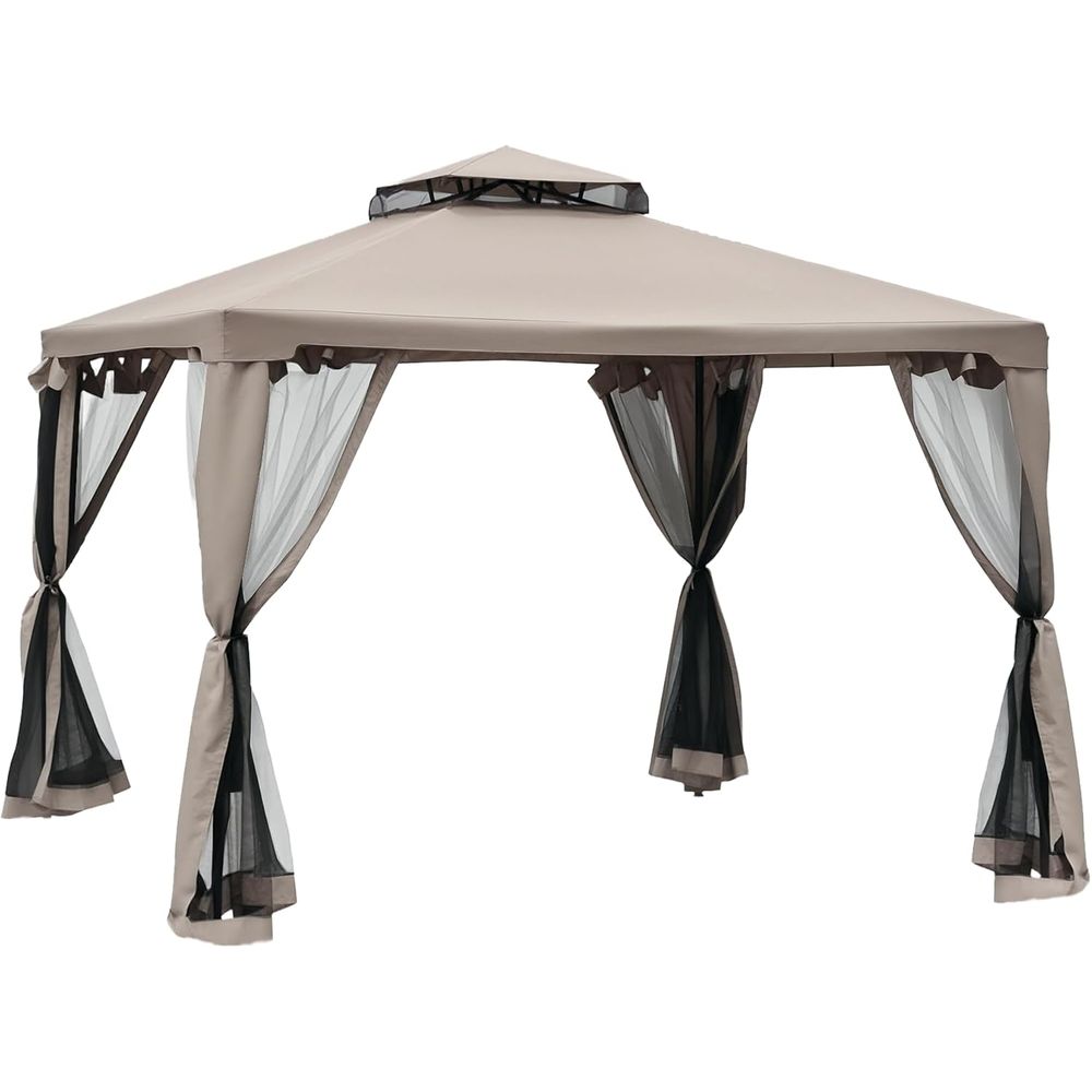 9.6' x 9.6' Patio Gazebo, Outd - Outdoor Furniture Patio ulasan dan harga
