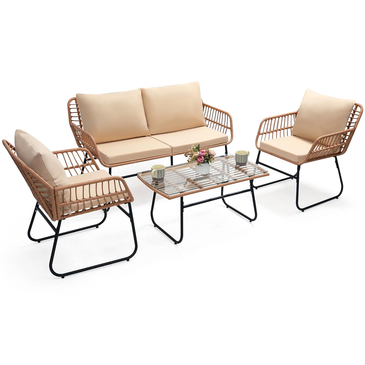 4 Piece Patio Bistro Outdoor F - Outdoor Furniture Ideas ulasan dan harga