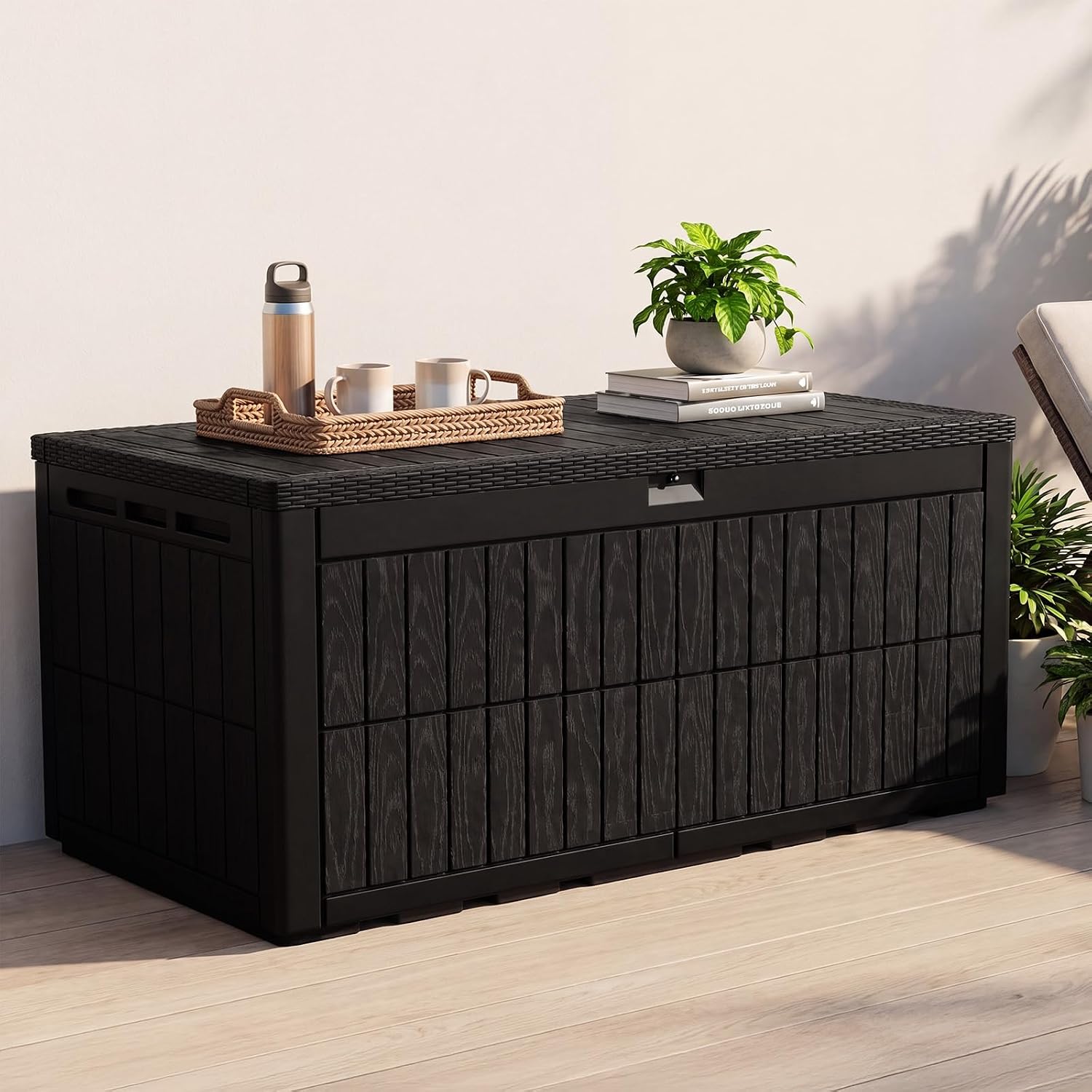 Indoor Outdoor Storage Box 220 - Garden Storage Box ulasan dan harga