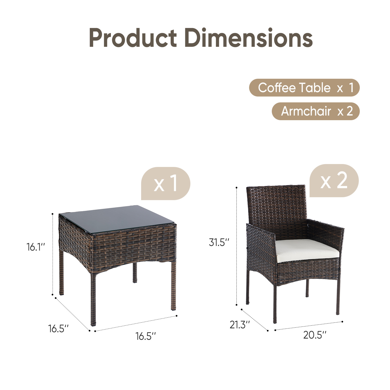 JHK Large Size 3 Pieces Outdoo - Outdoor Furniture Ideas ulasan dan harga