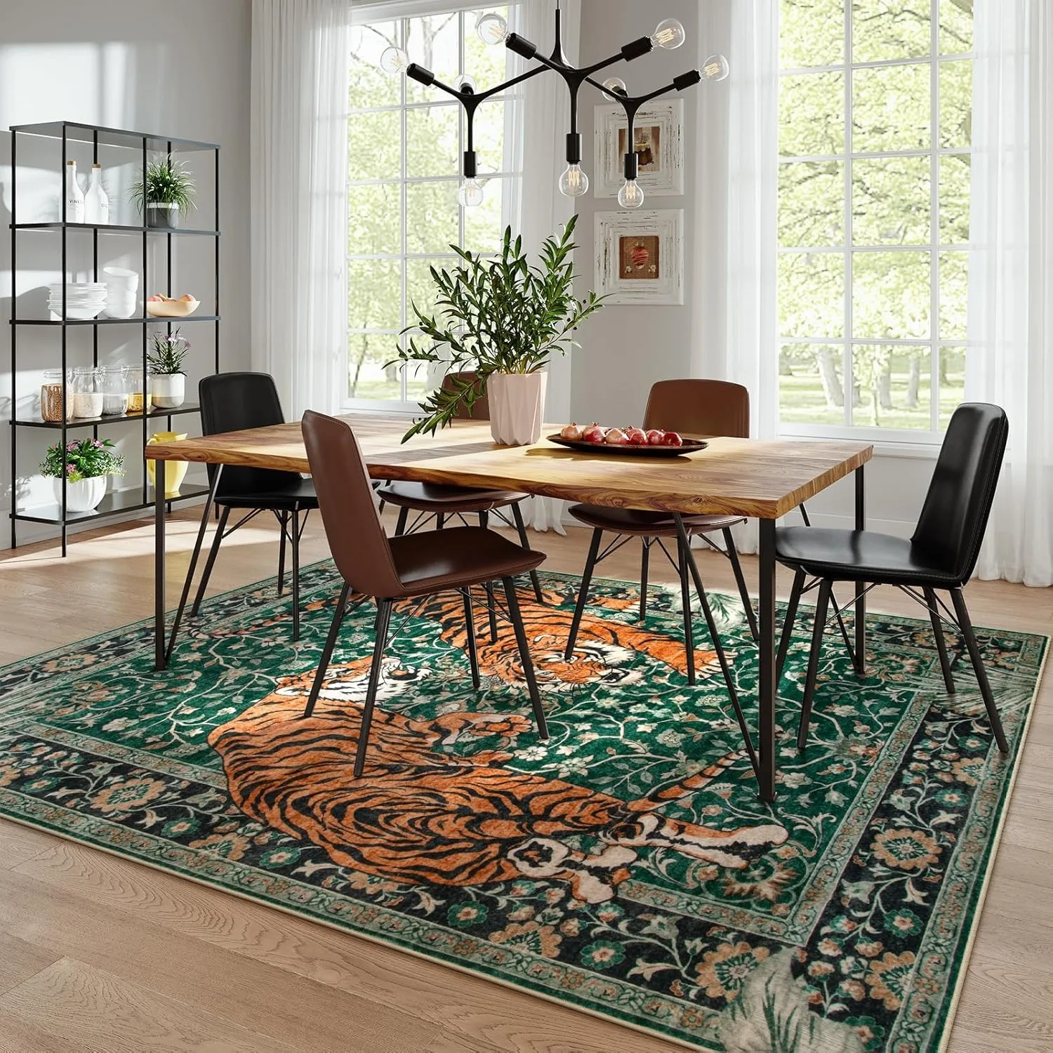 Jungle Tiger Rug for Living Ro - Outdoor Furniture For Cafe ulasan dan harga