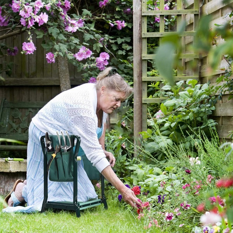 Garden Kneeler Folding Garden  - Garden Bench Metal ulasan dan harga