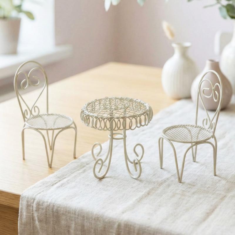 1/3Pcs Dollhouse Garden Displa - Outdoor Furniture Design ulasan dan harga