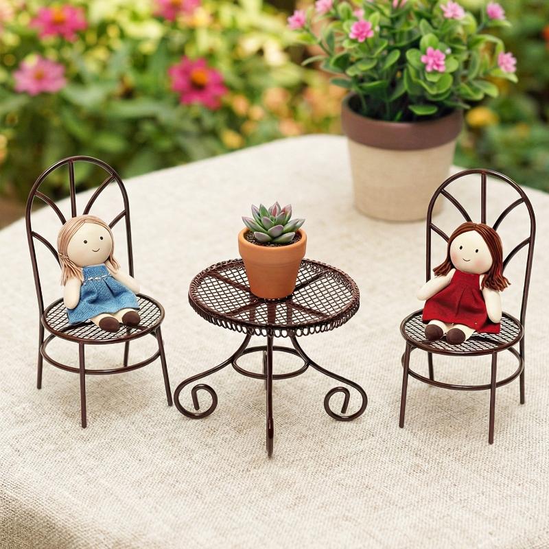1/3Pcs Dollhouse Garden Displa - Outdoor Furniture Design ulasan dan harga