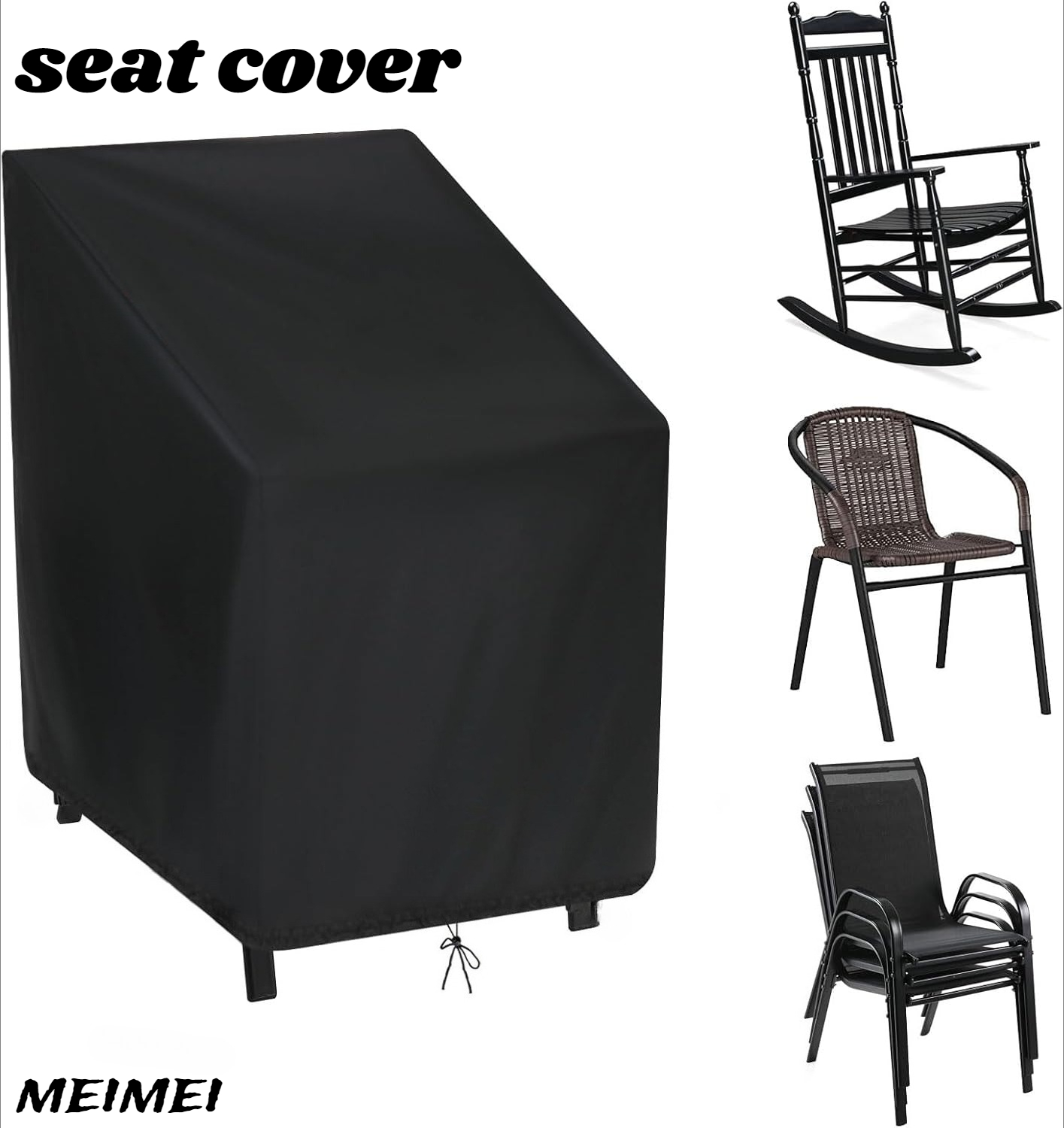 Stacked Chair Dust Cover Stora - Outdoor Furniture Cover Waterproof ulasan dan harga