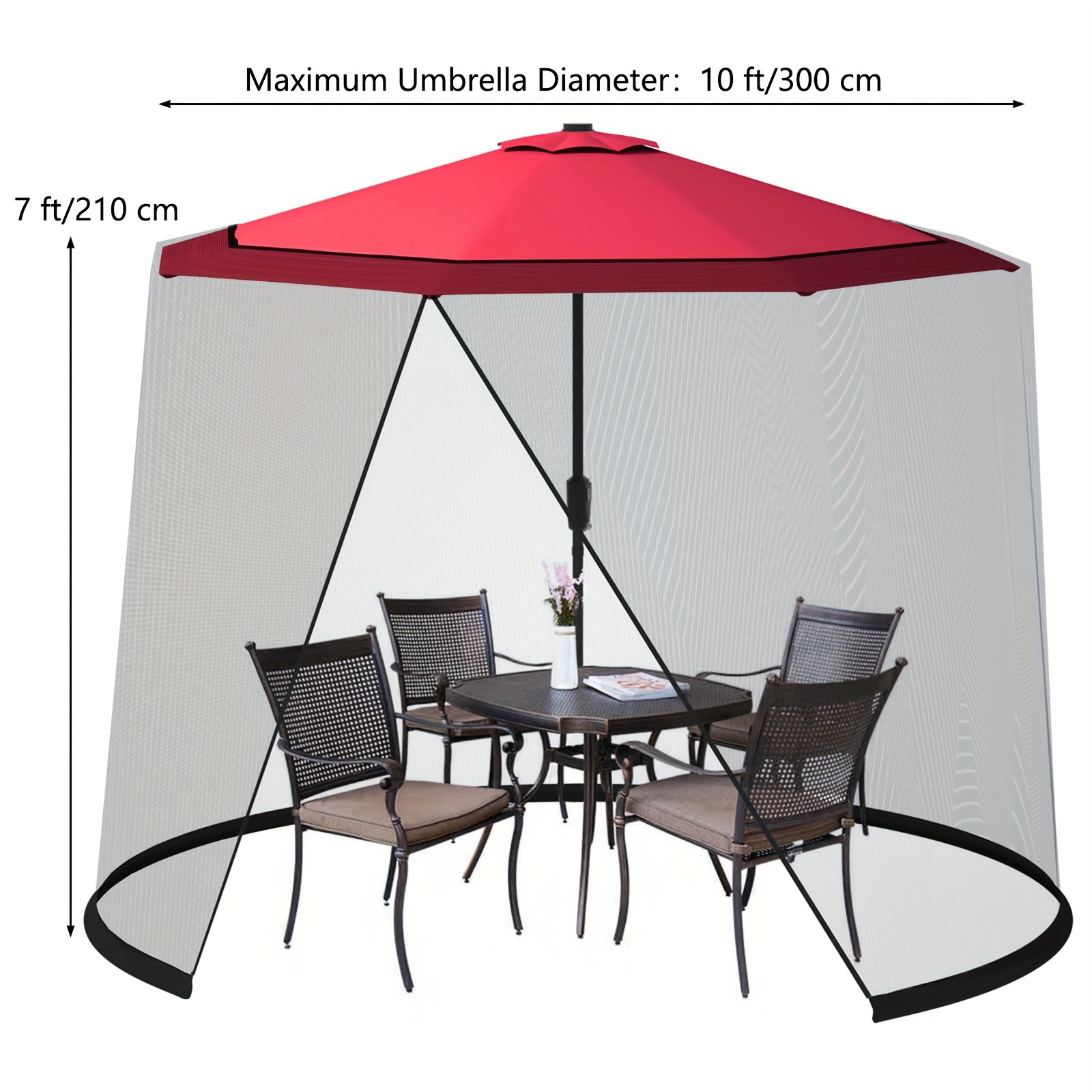 9FT 10FT Patio Umbrella Mosqui - Outdoor Furniture Design ulasan dan harga