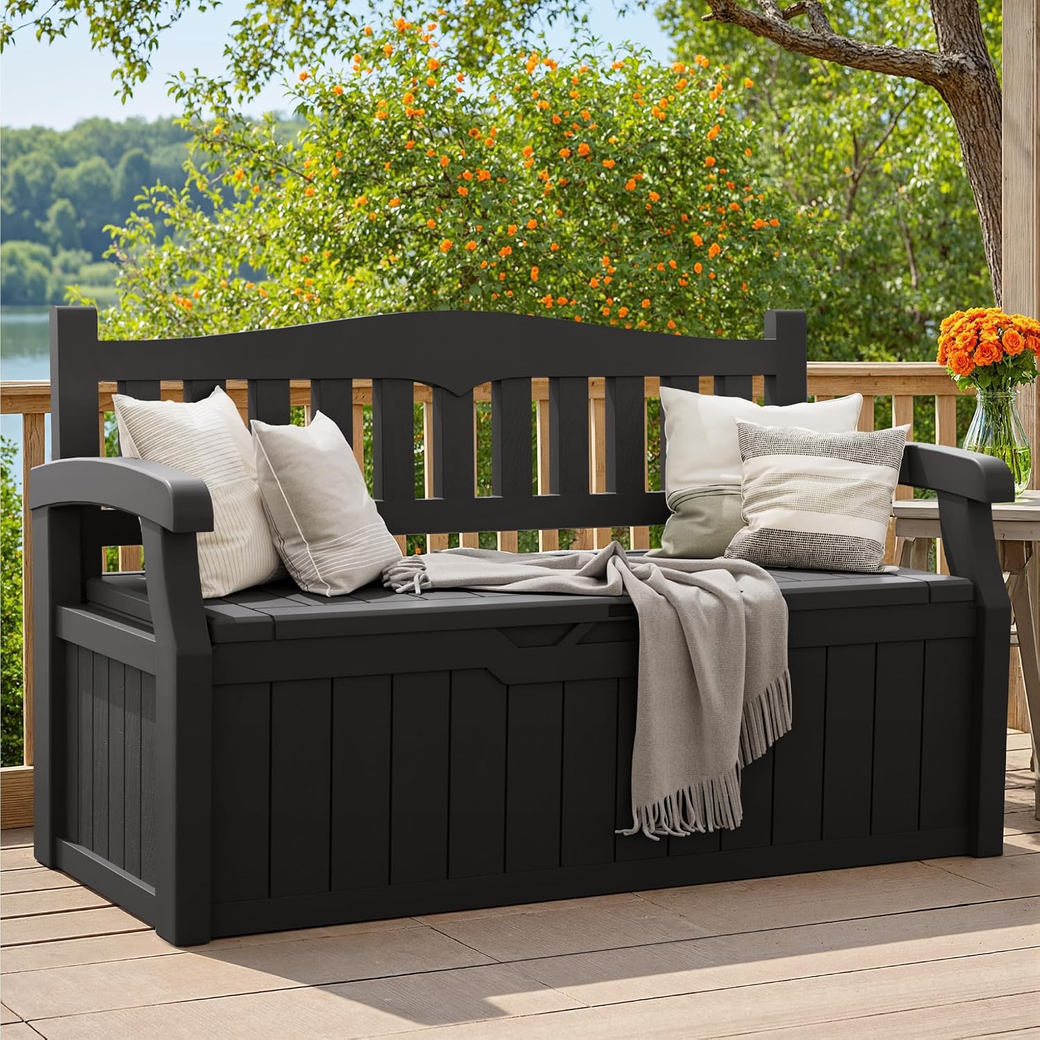 Indoor Outdoor Storage Box 80  - Garden Storage Box ulasan dan harga