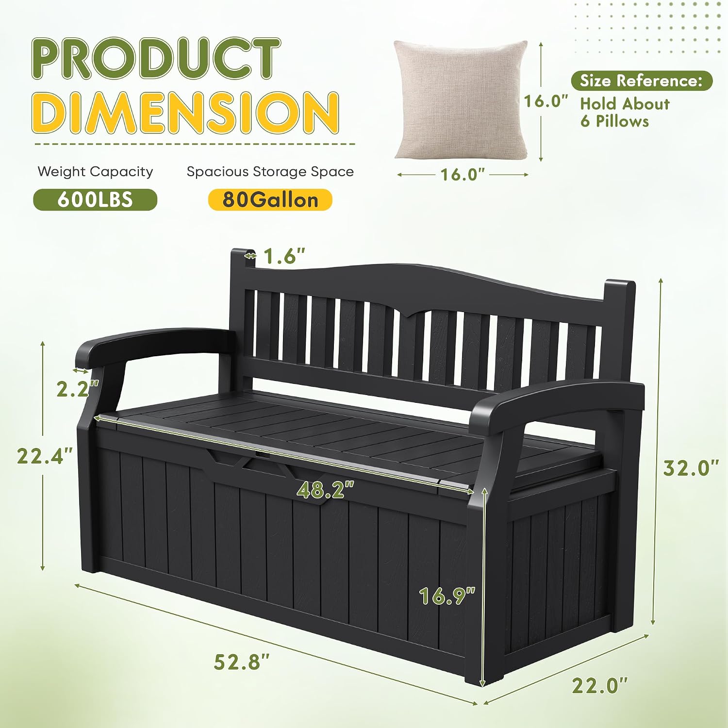 Indoor Outdoor Storage Box 80  - Garden Storage Box ulasan dan harga