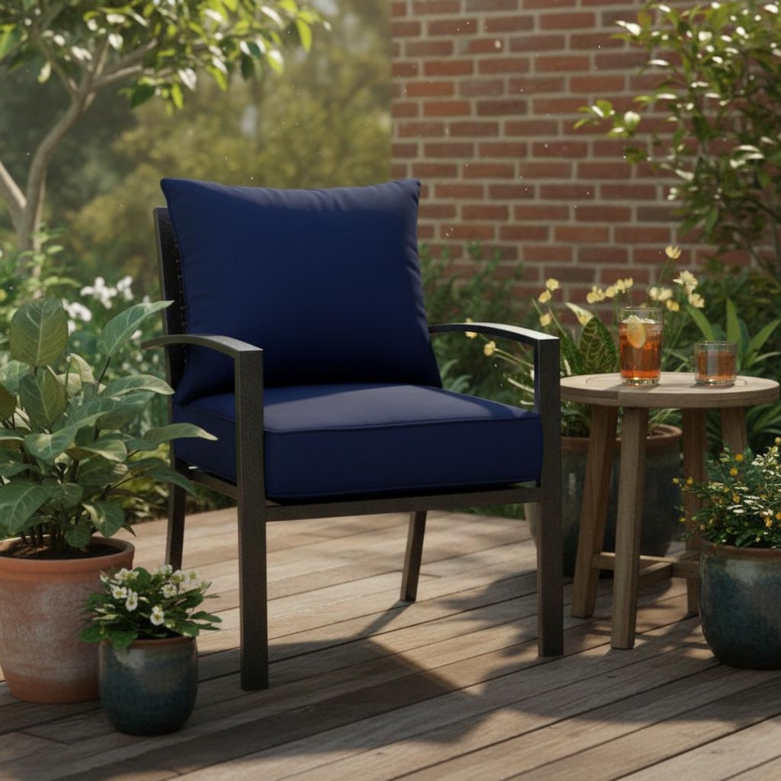 Patio Chair Pad Hidden Closure - Outdoor Furniture Patio ulasan dan harga