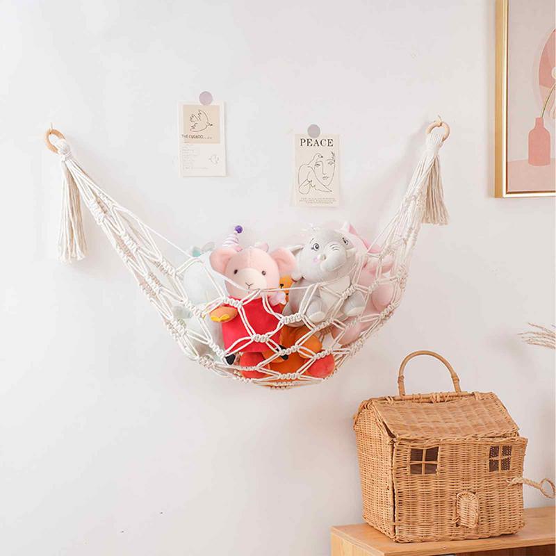 Macrame Hammock Net Toys Stora - Outdoor Furniture Kids ulasan dan harga